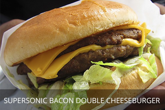 Sonic Menu - SuperSonic Bacon Double Cheeseburger